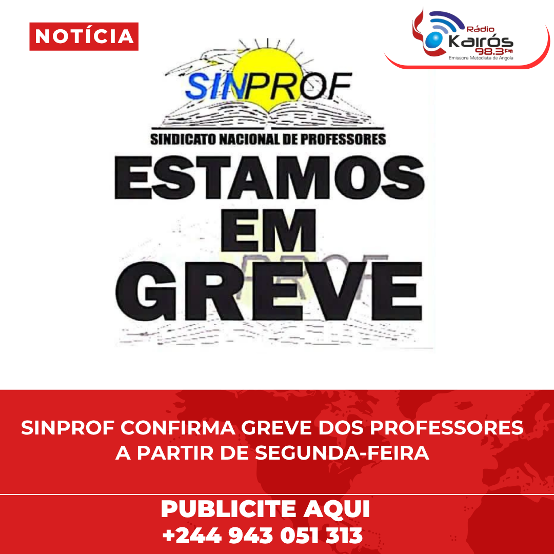 SINPROF CONFIRMA GREVE DOS PROFESSORES A PARTIR DE SEGUNDA-FEIRA